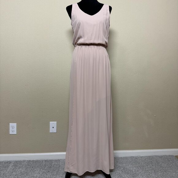 Show Me Your Mumu Dress Womens Small Blush Kendall Maxi Bridesmaid Made USA - Picture 1 of 13